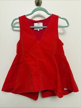 Phillip Lim Couture Origami Top in Poppy Red
